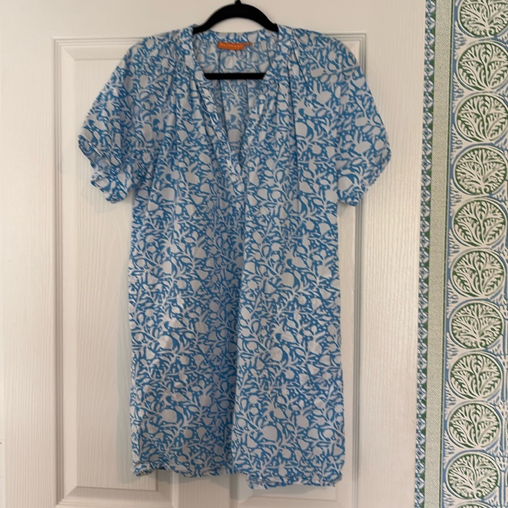 Oliphant blue & white dress
